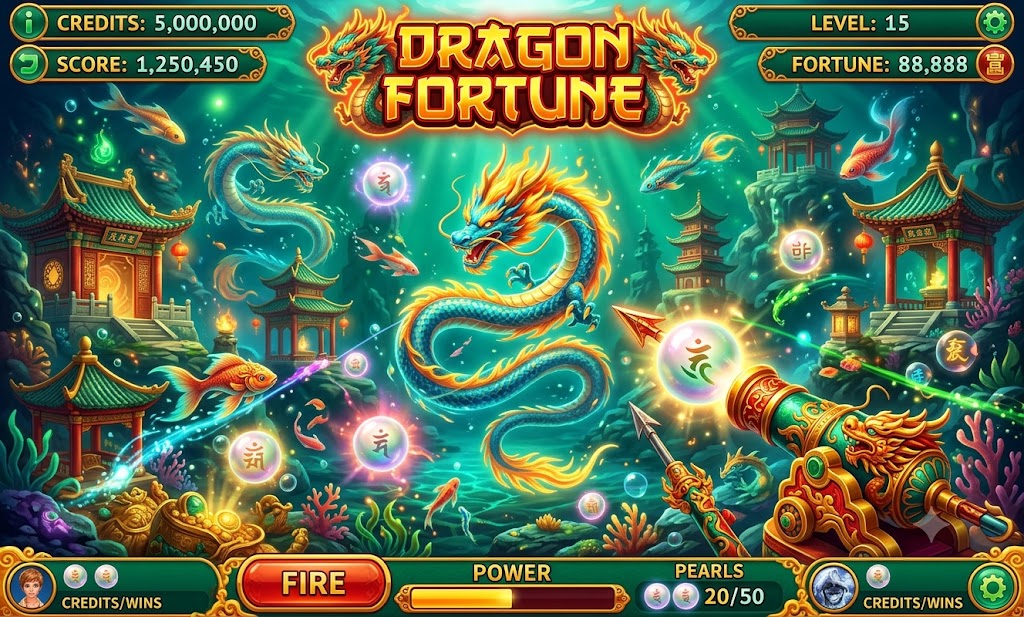 Dragon Fortune fishing game at GGGJL Hub