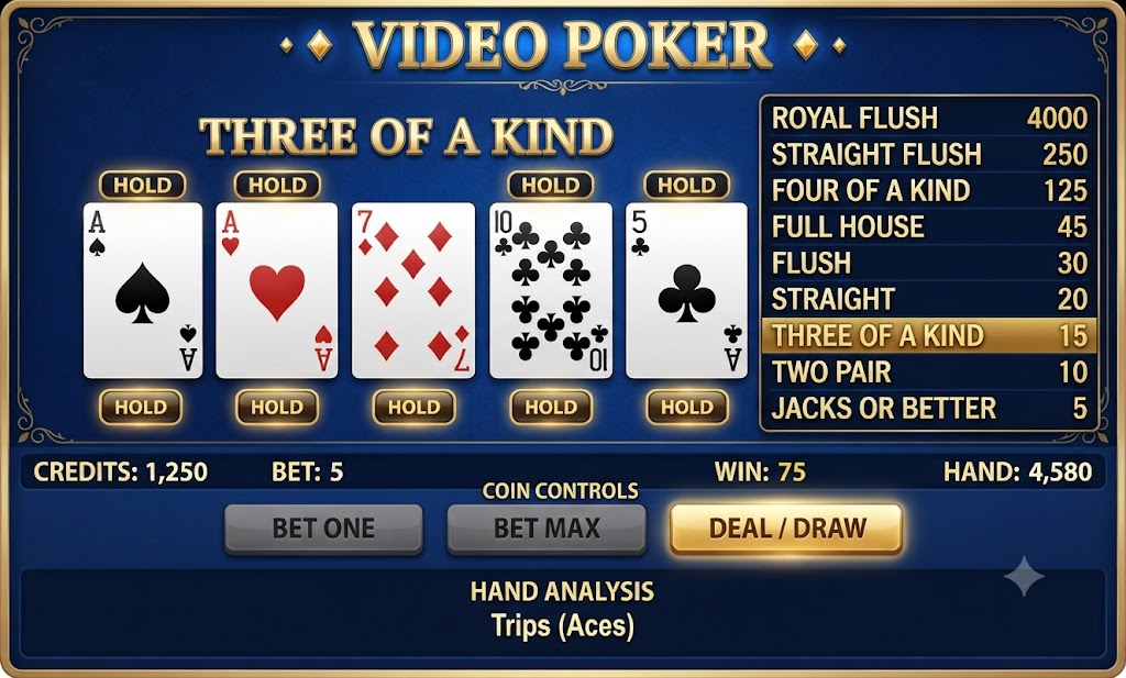 Video Poker at GGGJL Hub