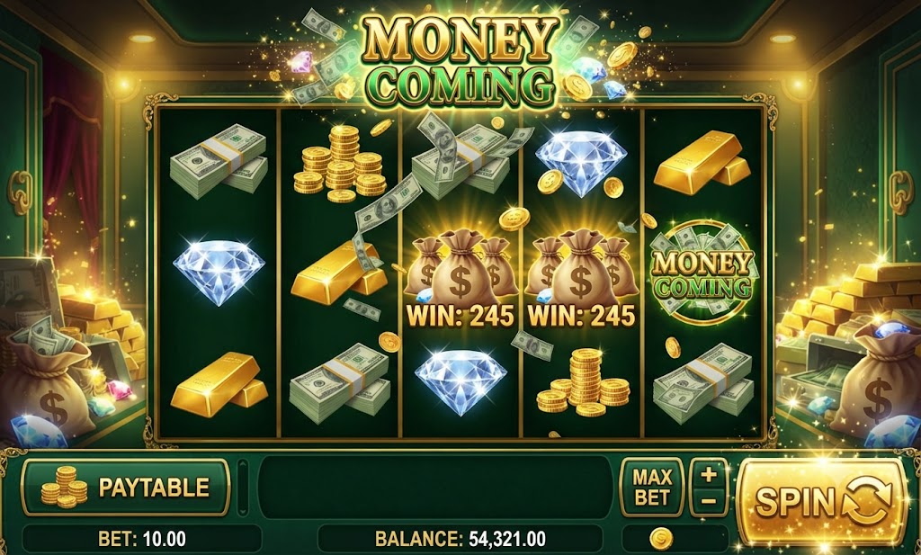 Money Coming slot game at GGGJL Hub