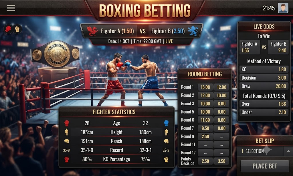 Boxing betting at GGGJL Hub